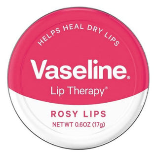 Vaseline Lip Balm Therapy Rosy Lips Tin With Rose & Almond Oil 20g