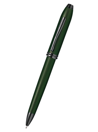Townsend® Matte Green PVD Micro-knurl Ballpoint Pen - By Baano