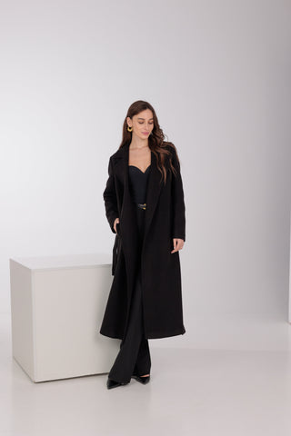 Astoria Classic Wraparound Wool Blend Overcoat