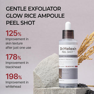 Dr. Melaxin Peel Shot Exfoliant Black Rice Ampoule - By Baano