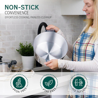 3 Quarts Round Dutch Oven with Lid - By Baano