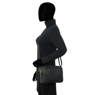 Heritage Leather Twin Zippered Crossbody - 8457