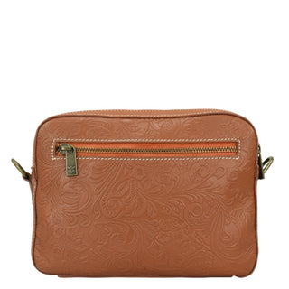 Heritage Leather Twin Zippered Crossbody - 8457
