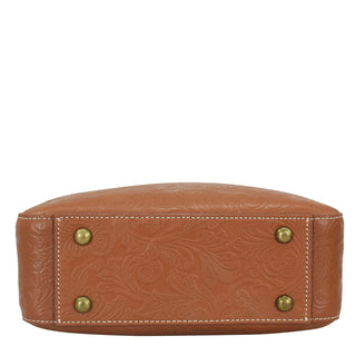 Heritage Leather Twin Zippered Crossbody - 8457
