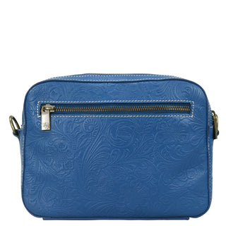 Heritage Leather Twin Zippered Crossbody - 8457
