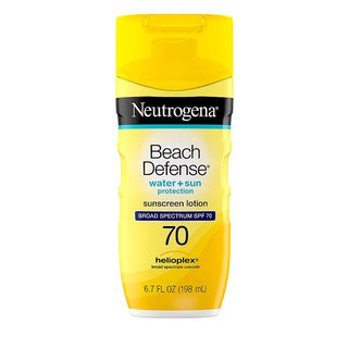 Neutrogena Beach Defense Water + Sun Protection Broad Spectrum SPF 70 Sunscreen Lotion 6.7 Fl. Oz. Bottle