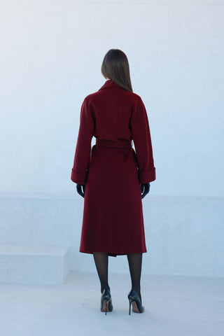 Angelina Cashmere Wool Blend Overcoat