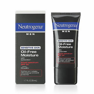 Neutrogena Sensitive Skin Oil Free Moisture SPF 30 Men 1.7 Fl Oz Box