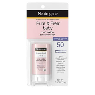Neutrogena Pure & Free Baby Mineral Sunscreen Stick SPF 50 0.47 Oz