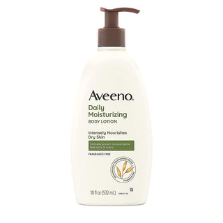 Aveeno Body Lotion, Daily Moisturizing, Fragrance Free 18 Fl Oz