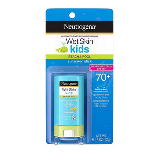 Neutrogena Wet Skin Kids Water Resistant Sunscreen Stick For Face And Body, Broad Spectrum SPF 70, 0.47 Oz