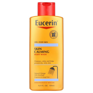 Eucerin Skin Calming Body Wash, Gentle Cleansing Body Wash, 16.9 Fl. Oz. Bottle - By Baano