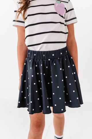 Black Dotty Spin Skort - By Baano