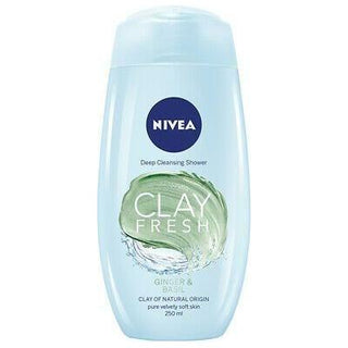 Nivea Clay Fresh Ginger & Basil Body Wash 250mL