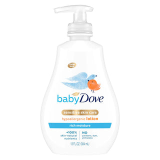 Dove Baby Rich Moisture Sensitive Skin Care Hypoallergenic Lotion 13oz