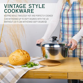 5 Quarts Round Dutch Oven with Lid - By Baano