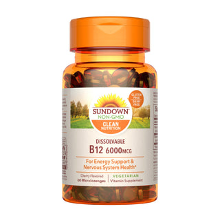 Sundown Naturals Dissolvable Vitamin B12 6000 Mcg Microlozenges