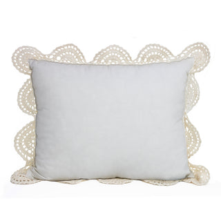 Hand Made Crochet Cotton Boudoir Pillow