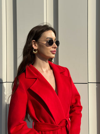 Astoria Classic Wraparound Wool Blend Overcoat