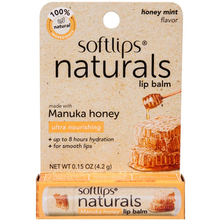 Softlips Naturals Lip Balm, Honey Mint Flavor
