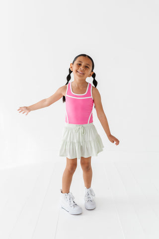 Hint of Mint | 2-tiered Skort - By Baano