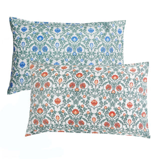 Arts & Crafts Floral Printed Pillowcase Pair