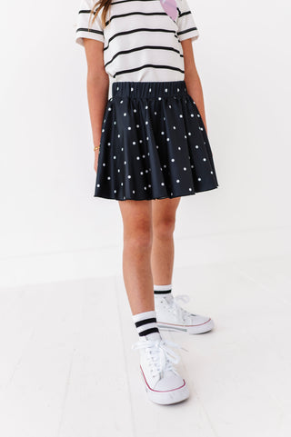Black Dotty Spin Skort - By Baano