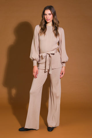 SMILE WHEN YOUR SAD WITH SWEATER TOP AND PANT SET - By Baano