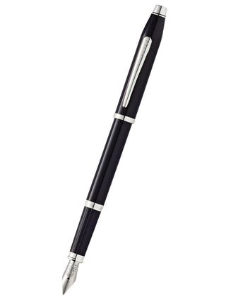 Century® II Black Lacquer Fine Nib Fountain Pen - By Baano