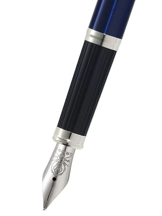 Century® II Translucent Blue Lacquer Fine Nib Fountain Pen - By Baano