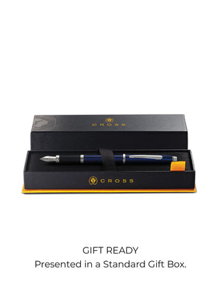 Century® II Translucent Blue Lacquer Fine Nib Fountain Pen - By Baano