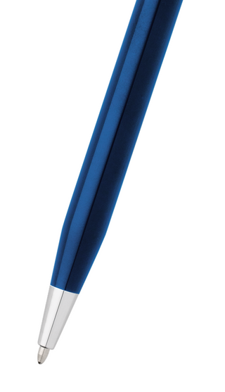 Classic Century® Glossy Translucent Blue PVD Ballpoint Pen - By Baano