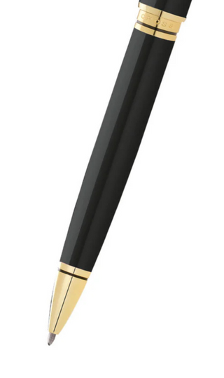 Coventry Black Lacquer with Gold-Tone Ballpoint Pen - By Baano