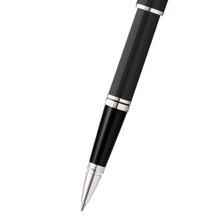 Coventry Black Lacquer Rollerball Pen - By Baano