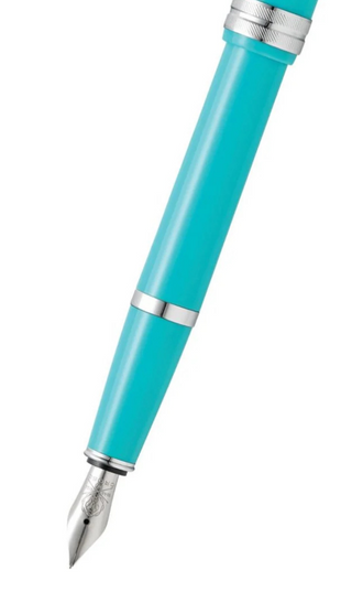 Bailey Light™ Polished Teal Resin Medium Nib Fountain Pen - By Baano