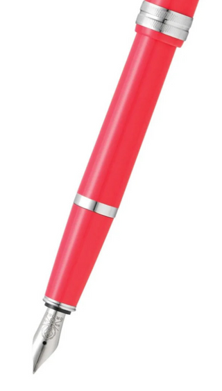 Bailey Light™ Polished Coral Resin Extra-Fine Nib Fountain Pen - By Baano