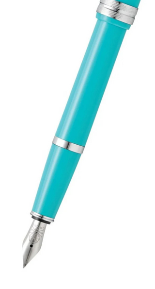 Bailey Light™ Polished Teal Resin Extra Fine Nib Fountain Pen - By Baano