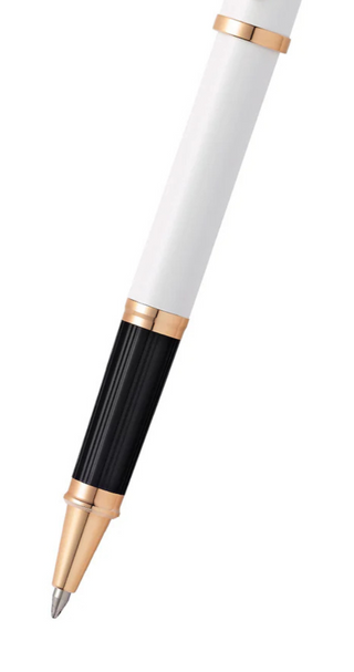Century® II Pearlescent White Lacquer Rollerball Pen - By Baano