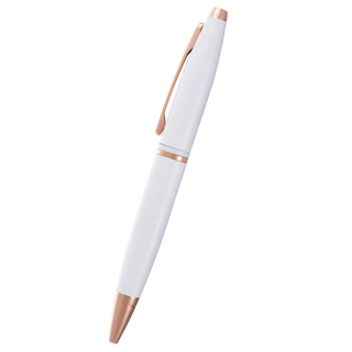 Calais™ Pearlescent White Lacquer Ballpoint Pen - By Baano