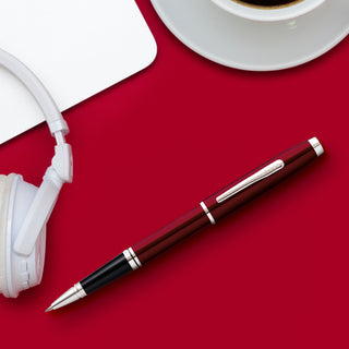Coventry Red Lacquer Rollerball Pen - By Baano