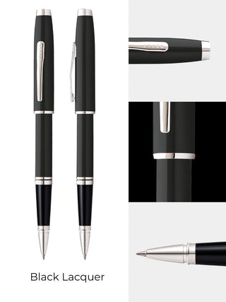 Coventry Black Lacquer Rollerball Pen - By Baano