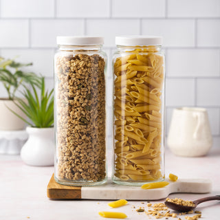 Original Series Extra Large Glass Bottles w/ White Lids, 32 oz