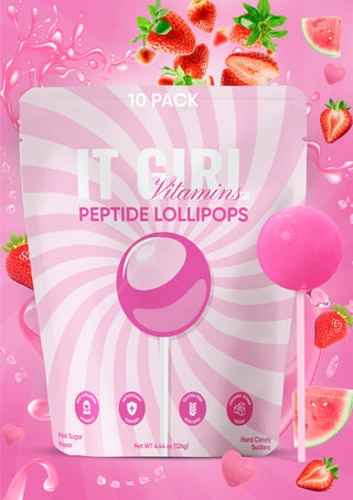 It Girl Beauty Lollipops - Collagen Peptides & Vitamin C Healthy Candy for Skin, Hair, Nails