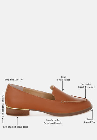 Anna Suede Leather Loafers