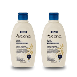 Aveeno Skin Relief Shower Cleansing Oil - 300ml -2 Pack - By Baano