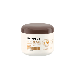 Aveeno Tone + Texture Exfoliating and Moisturizing Night Body Cream 227gr - By Baano
