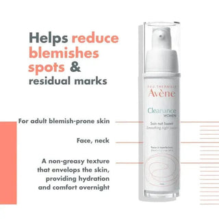 Avene Cleanance Woman Night Care Cream for Irregular Skin 30 ml -2 Pack - By Baano