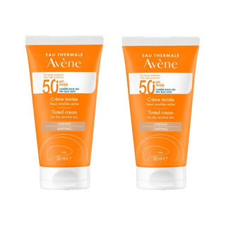 Avene Creme Teintee SPF 50 50 ml Tinted Sunscreen -2 Pack Chivela