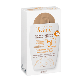 Avene Fluide Mineral Teintee Spf 50 40 ml Tinted Sunscreen -2 Pack - By Baano