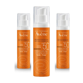 Avene Solaire Anti-age SPF50 Anti-Aging Tinted Sunscreen 50 ml -3 Pack - By Baano
